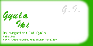 gyula ipi business card